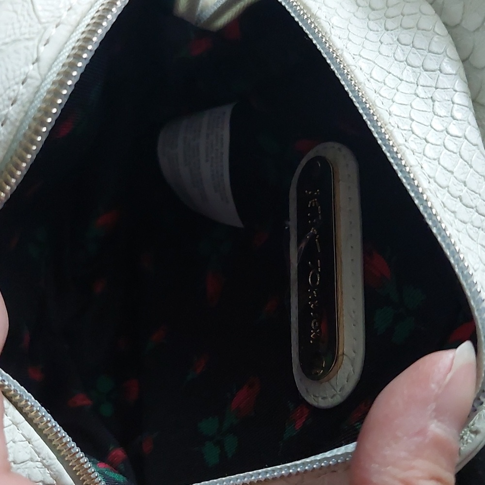 Betsey Johnson White Fish Crossbody Bag with Teal and Red Accents - Picture 5 of 5